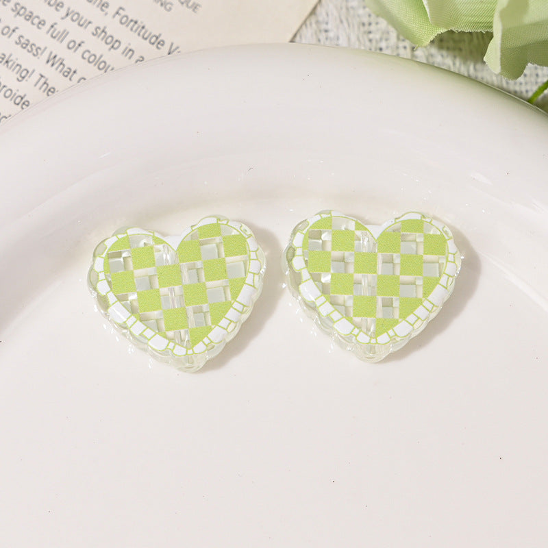 Wholesale 10pcs/pack Transparent acrylic lattice love beads